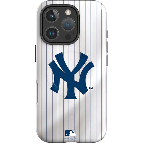 MLB New York Yankees Home Jersey iPhone 16 Pro Max Magsafe Impact Case